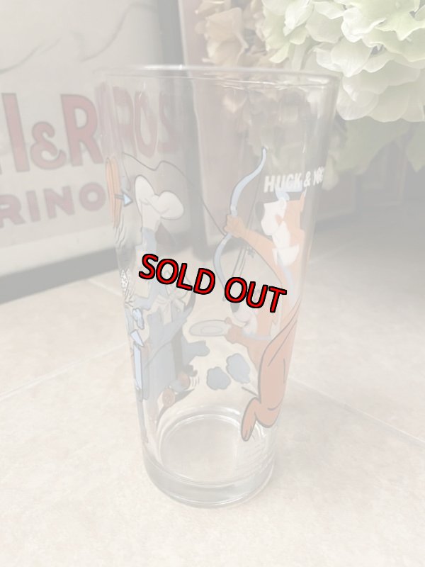 画像2: Hanna Barbera Yogi Bear & Huckleberry Hound Pepsi Glass 1977 / レア!! ハンナ・バーベラのヨギベア & ハックルベリーハウンド ペプシ グラス (2)