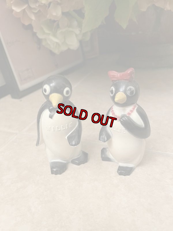 画像1:  Kool Cigarettes Penguins  WILLIE & MILLIE Salt And Pepper 50‘s / クール　ペンギン　ウィリー＆ミリー　ソルト＆ペッパーセット (1)