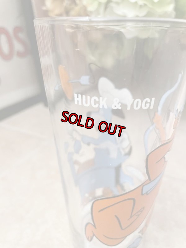 画像4: Hanna Barbera Yogi Bear & Huckleberry Hound Pepsi Glass 1977 / レア!! ハンナ・バーベラのヨギベア & ハックルベリーハウンド ペプシ グラス (4)
