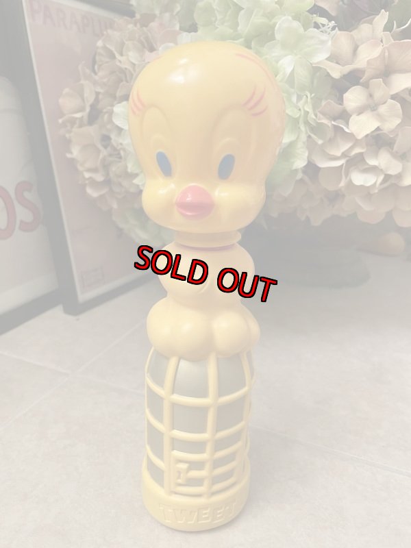 画像1: Looney Tunes Tweety Plastic Colgate Soaky Bottle / トゥイーティー　プラスチック製　ソーキーボトル (1)