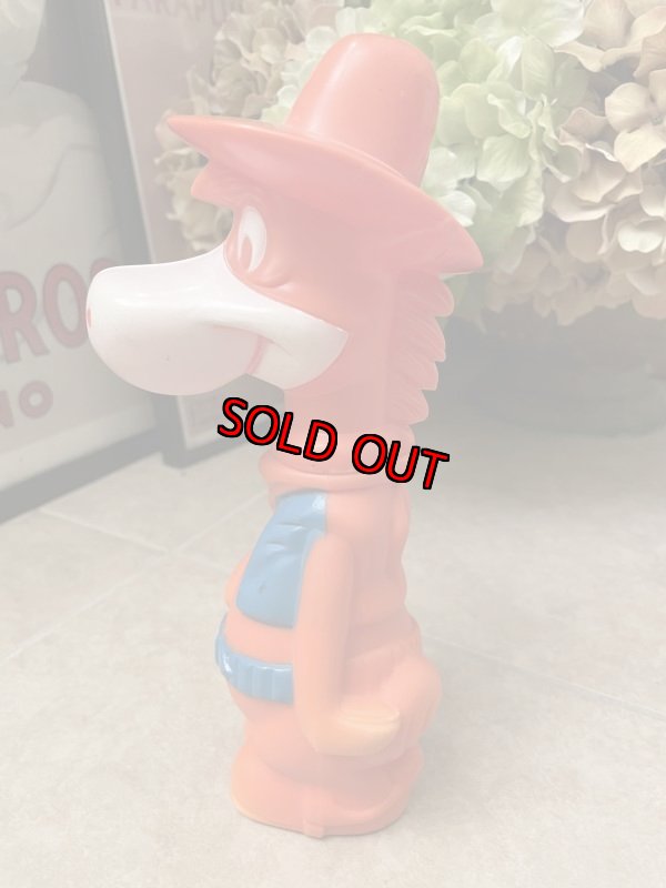 画像2: Hanna Barbera Quick Draw McGraw Coin Bank1960’s / ハンナバーベラ 早撃ちマック　プラスチック製　貯金箱 (2)