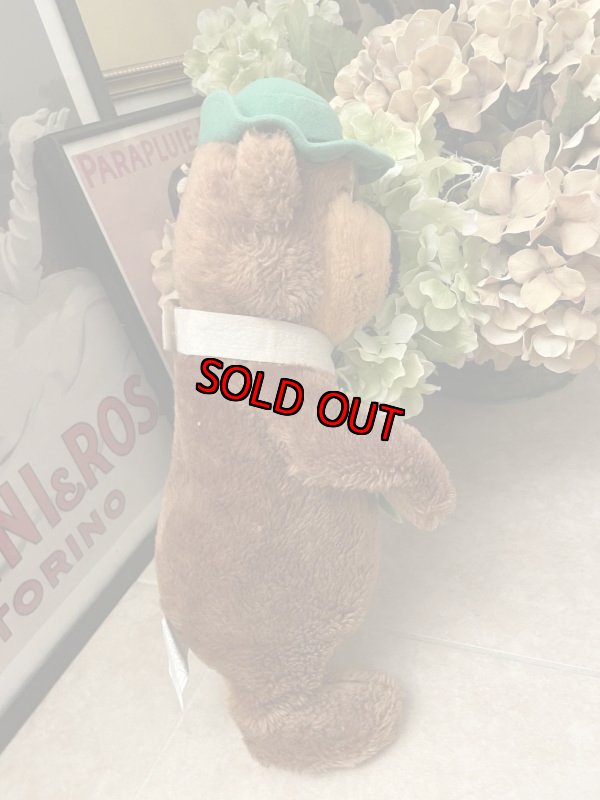 画像4: Hanna Barbera Yogi Bear Mighty Star Plush Doll /ハンナバーベラ ヨギベア ぬいぐるみ マイティスター 1980年 (4)