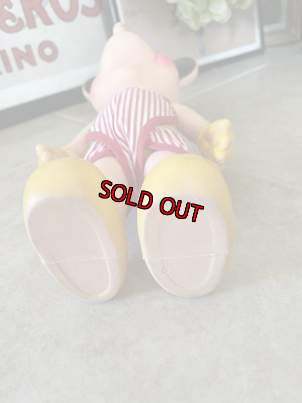画像6: Disney  Sun Rubber Minnie Mouse Vinyl Squeak  Doll  / ディズニー　ミニーマウス　サンラバー　スクィーキードール (6)