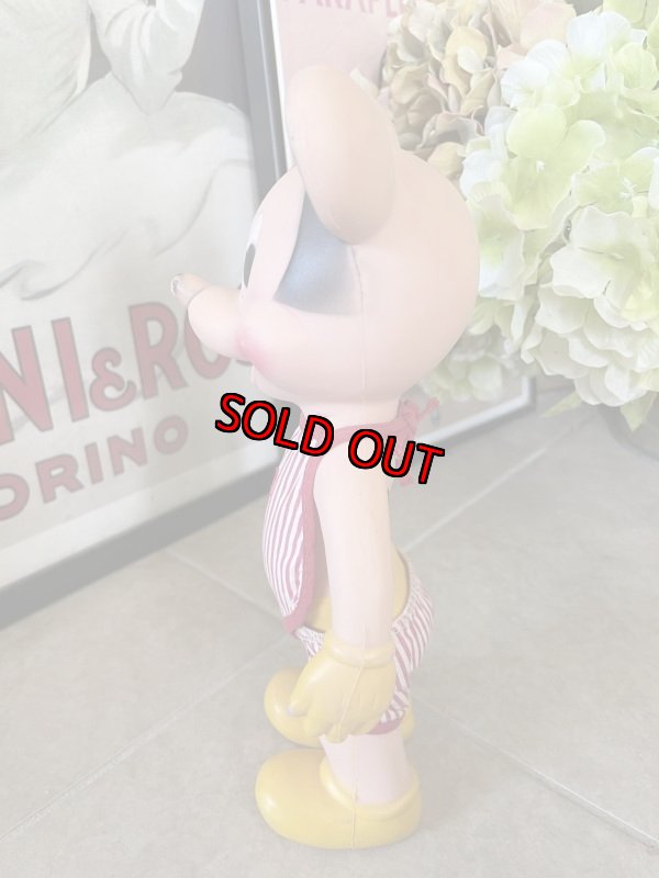 画像2: Disney  Sun Rubber Minnie Mouse Vinyl Squeak  Doll  / ディズニー　ミニーマウス　サンラバー　スクィーキードール (2)