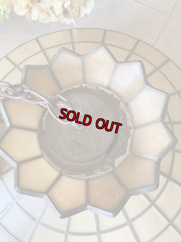 画像8: McDonald’s stained Glass Ceiling hanging lamp , light / マクドナルドのステンドグラススタイル　ランプシェード (8)