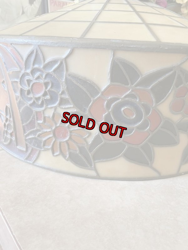 画像6: McDonald’s stained Glass Ceiling hanging lamp , light / マクドナルドのステンドグラススタイル　ランプシェード (6)