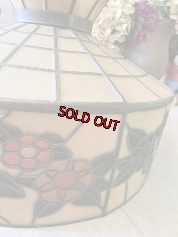 画像4: McDonald’s stained Glass Ceiling hanging lamp , light / マクドナルドのステンドグラススタイル　ランプシェード (4)