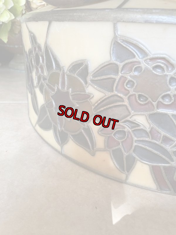 画像12: McDonald’s stained Glass Ceiling hanging lamp , light / マクドナルドのステンドグラススタイル　ランプシェード (12)