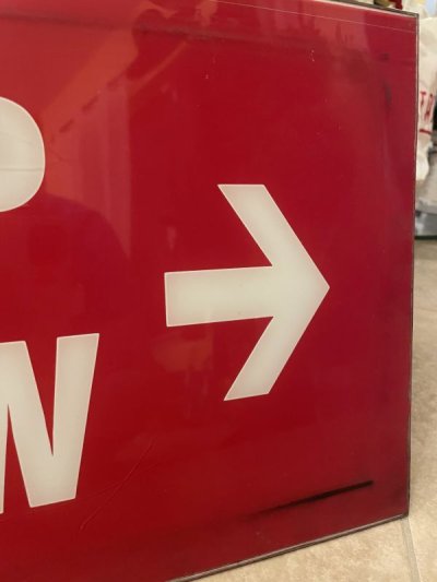 画像3: Wendy’s Pick up window Sign / ウエンディーズ ピックアップ ウィンドウ(右矢印)サイン、看板、ストアディスプレイ