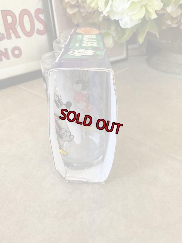 画像4: Disney Mickey Mouse  Glass Tumbler set of 3 Germany 80’-90’s  / ディズニーのミッキーマウス 3個入りコップセット　ドイツ製 (4)