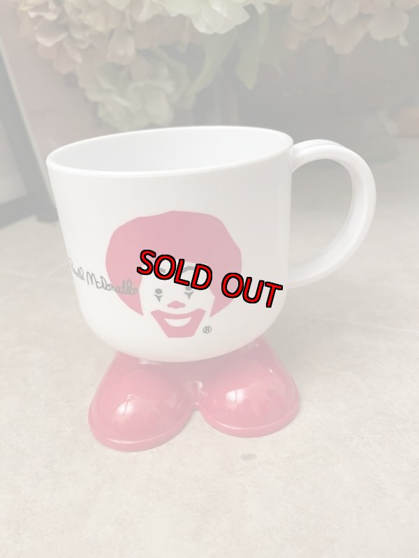 画像1: McDonald’s Ronald Plastic Footed Mug (A) / マクドナルドのロナルド　プラスチック製足付き　マグカップ (1)