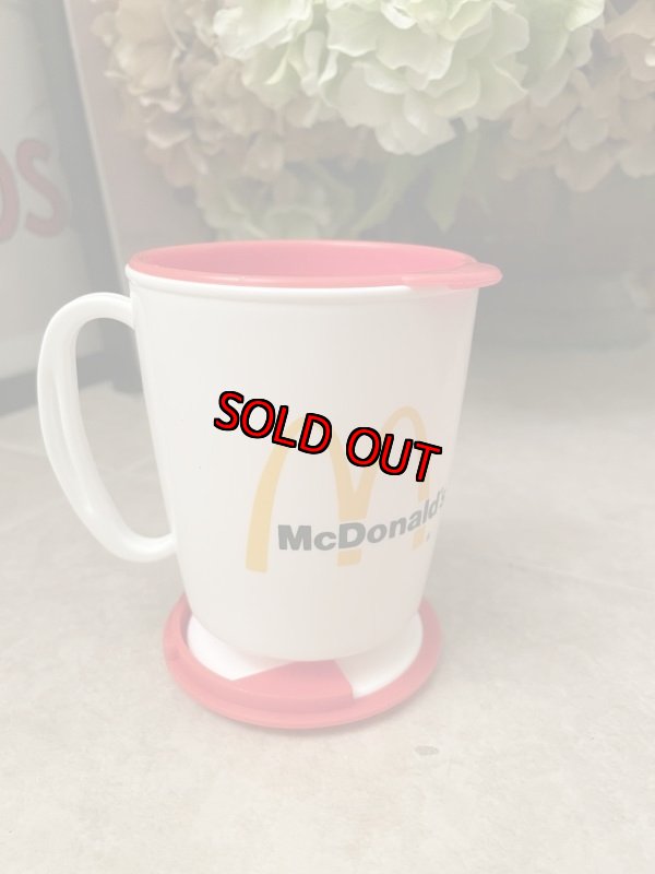 画像1: McDonald’s 「M」Plastic  Travel Mug 1990　/ マクドナルドの「M」プラスチック製　マグカップ (1)