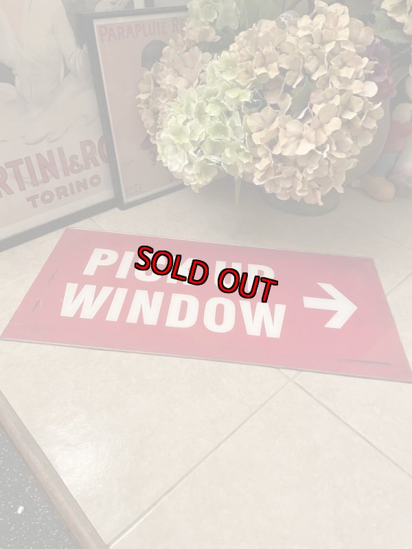 画像6: Wendy’s Pick up window Sign / ウエンディーズ　ピックアップ　ウィンドウ(右矢印)サイン、看板、ストアディスプレイ (6)