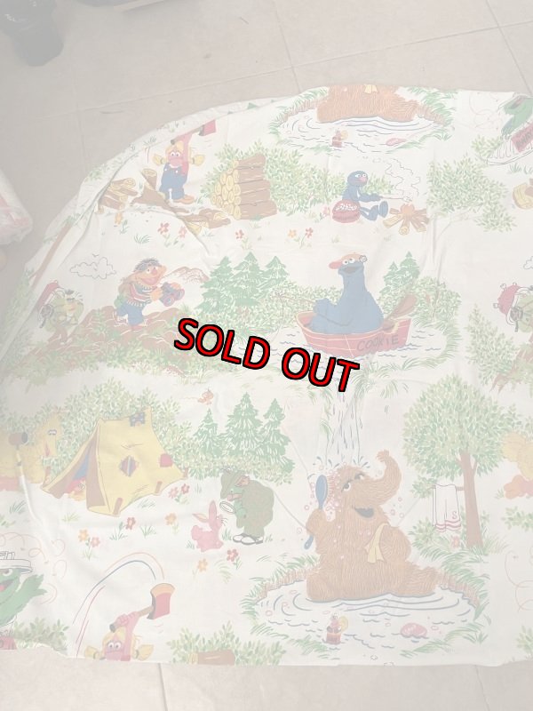 画像1: Sesame Street Camp  Box sheet  / セサミストリート　キャンプ　ボックスシーツ (1)