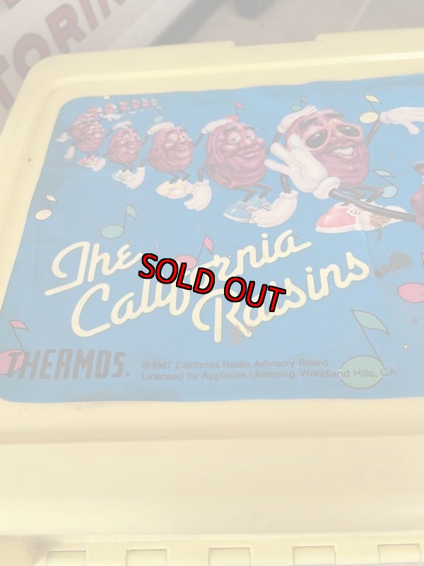 画像6: California Raisins lunch box with thermos 1987 / カリフォルニアレーズン プラスチック製 ランチボックスとサーモス (6)
