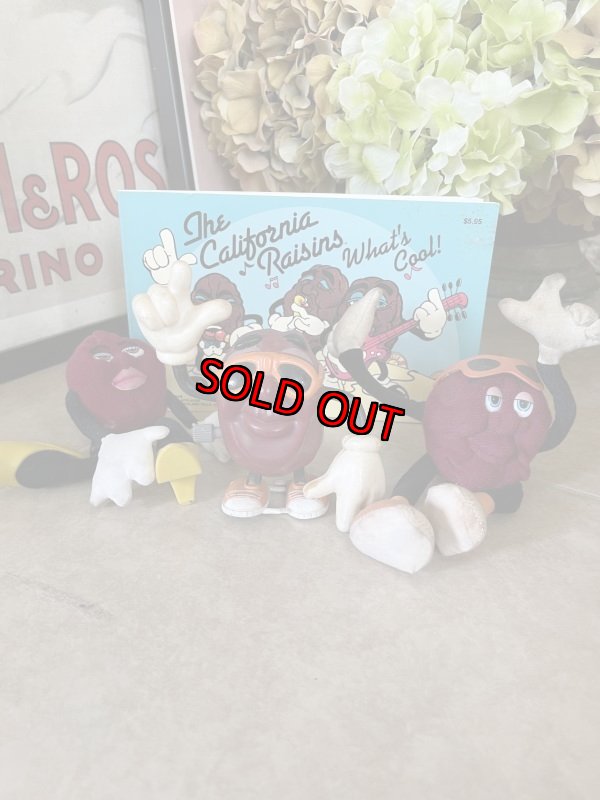 画像1: California Raisins What‘a Cool book, figures and wind up toy set / カリフォルニアレーズン　ブック、2フィギュア、トコトコ　4点セット (1)