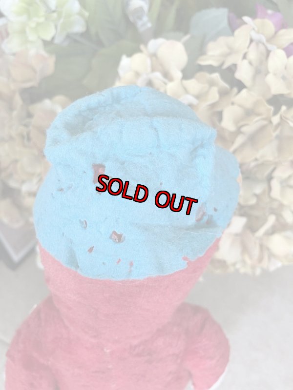 画像6: Huckleberry Hound Knickerbocker Red Plush Doll1959 / ニッカーボッカーのハックルベリーハウンド ラバーフェイスドール (6)