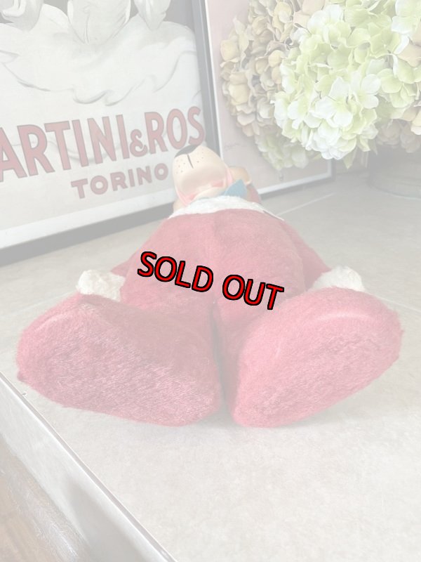 画像5: Huckleberry Hound Knickerbocker Red Plush Doll1959 / ニッカーボッカーのハックルベリーハウンド ラバーフェイスドール (5)