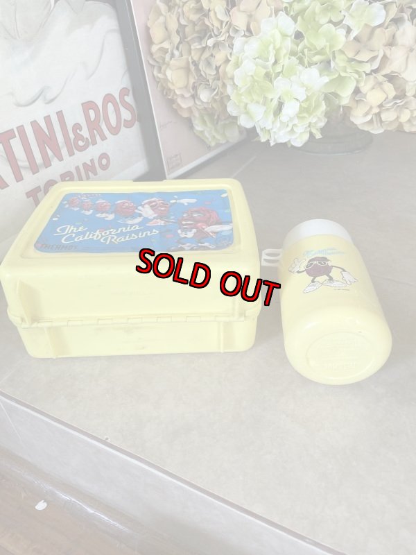 画像5: California Raisins lunch box with thermos 1987 / カリフォルニアレーズン プラスチック製 ランチボックスとサーモス (5)