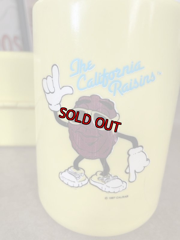 画像8: California Raisins lunch box with thermos 1987 / カリフォルニアレーズン プラスチック製 ランチボックスとサーモス (8)