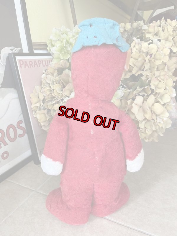 画像3: Huckleberry Hound Knickerbocker Red Plush Doll1959 / ニッカーボッカーのハックルベリーハウンド ラバーフェイスドール (3)