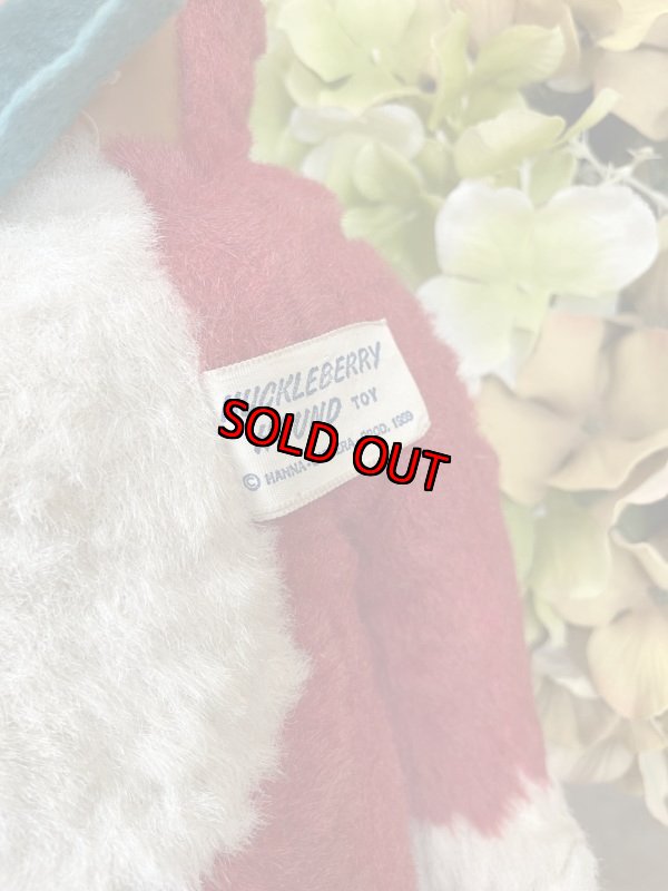 画像7: Huckleberry Hound Knickerbocker Red Plush Doll1959 / ニッカーボッカーのハックルベリーハウンド ラバーフェイスドール (7)