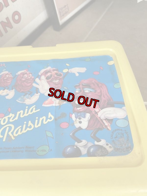 画像7: California Raisins lunch box with thermos 1987 / カリフォルニアレーズン プラスチック製 ランチボックスとサーモス (7)