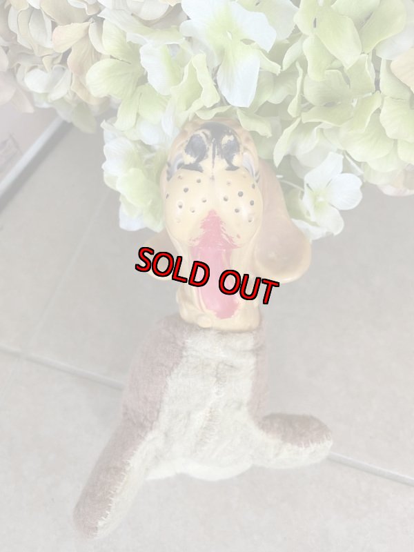 画像2: Gloria Toy yellow Dog Rubber Face  plush  Doll / グロリアトイ社のイエロードッグ、ラバーフェイスぬいぐるみ (2)