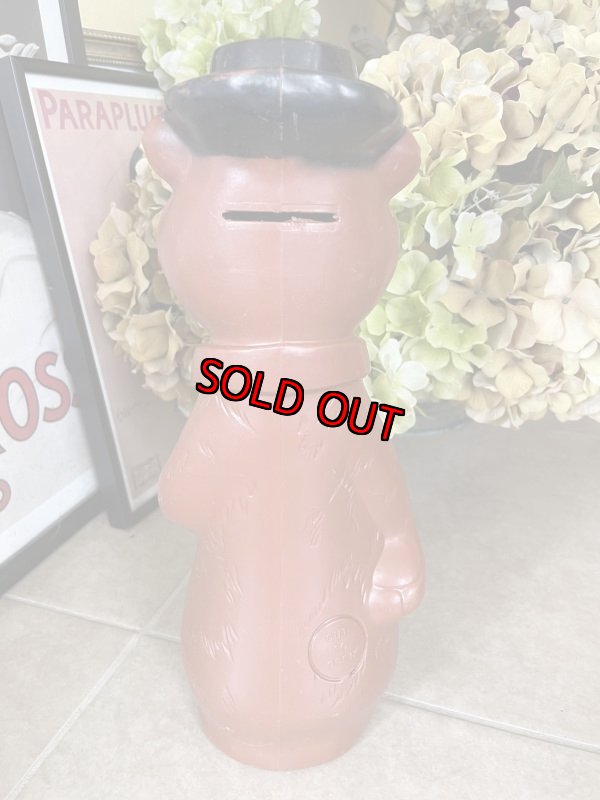 画像3: Hanna Barbera Yogi Bear Large Coin  Bank / ハンナバーベラ　ヨギベア　大きい35cm　バンク　貯金箱　60-70年代 (3)