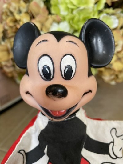 画像1: Disney Mickey Mouse Rubber Face hand puppet (B) / ディズニー　ミッキーマウス　ラバーフェイス　ハンドパペット　