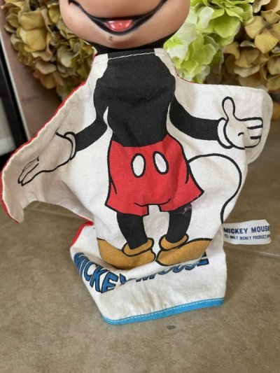 画像2: Disney Mickey Mouse Rubber Face hand puppet (B) / ディズニー　ミッキーマウス　ラバーフェイス　ハンドパペット　