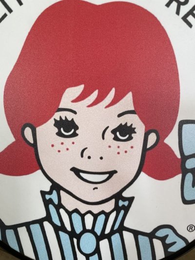 画像1: Wendy’s Small Plastic Sign / ウエンディーズ　小さな看板、サイン、ストアディスプレイ