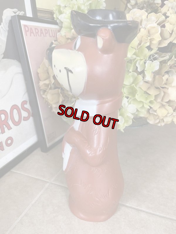 画像4: Hanna Barbera Yogi Bear Large Coin  Bank / ハンナバーベラ　ヨギベア　大きい35cm　バンク　貯金箱　60-70年代 (4)