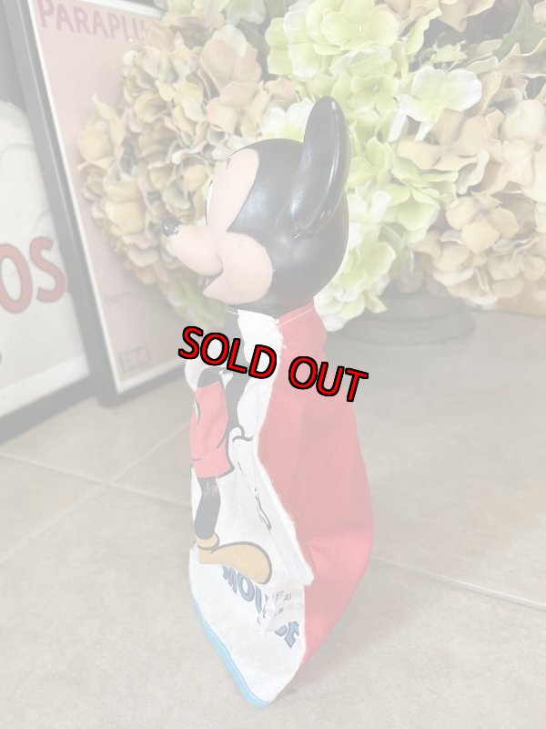 画像2: Disney Mickey Mouse Rubber Face hand puppet (B) / ディズニー　ミッキーマウス　ラバーフェイス　ハンドパペット　 (2)