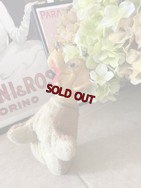 画像3: Gloria Toy yellow Dog Rubber Face  plush  Doll / グロリアトイ社のイエロードッグ、ラバーフェイスぬいぐるみ (3)