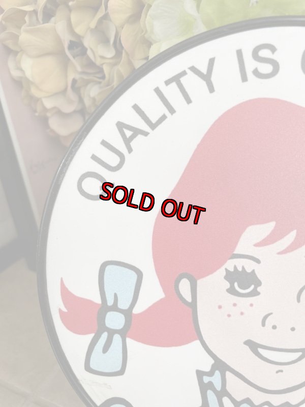 画像2: Wendy’s Small Plastic Sign / ウエンディーズ　小さな看板、サイン、ストアディスプレイ (2)