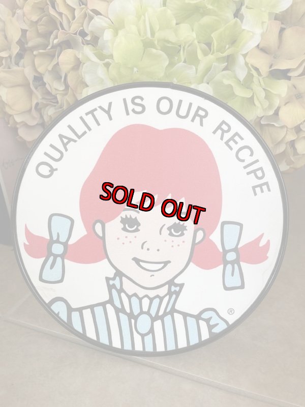 画像1: Wendy’s Small Plastic Sign / ウエンディーズ　小さな看板、サイン、ストアディスプレイ (1)