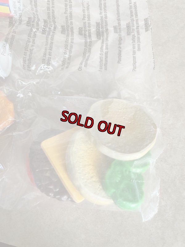 画像8: McDonald’s kids play food set With Box 1999 / マクドナルドの箱付き、袋入りプレイフードセット　 (8)