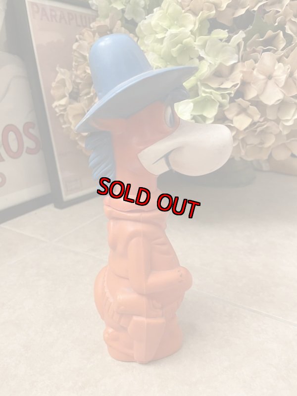 画像4: Hanna Barbera Quick Draw McGraw Blue Hat Coin Bank 60’s  / ハンナバーベラ 早撃ちマック　プラスチック製　貯金箱 (4)