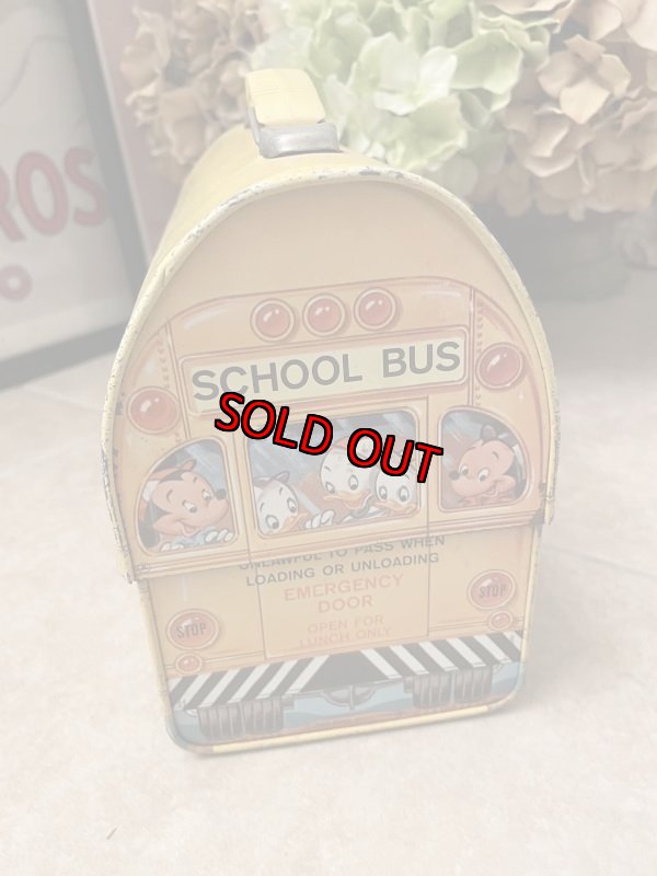 画像6: Disney Mickey Mouse  Tin School Bus Lunch Box / ミッキーマウスのティン製 スクールバス ランチボックス 60年代 (6)