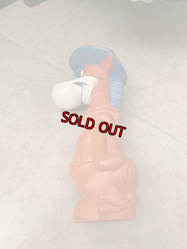 画像6: Hanna Barbera Quick Draw McGraw Blue Hat Coin Bank 60’s  / ハンナバーベラ 早撃ちマック　プラスチック製　貯金箱 (6)