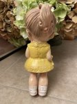 画像3: Edward  Mobley yellow cloth Girl Vinyl Squeak Doll  1958 / エドワード　モブレイ社　イエローワンピースの女の子ソフビ、ラバードール　50年代 (3)