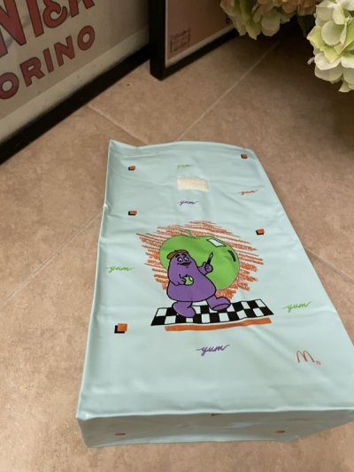 画像1: McDonald’s Grimace Vinyl Lunch Bag 1988 / マクドナルドのグリマス　ビニール製ランチバッグ