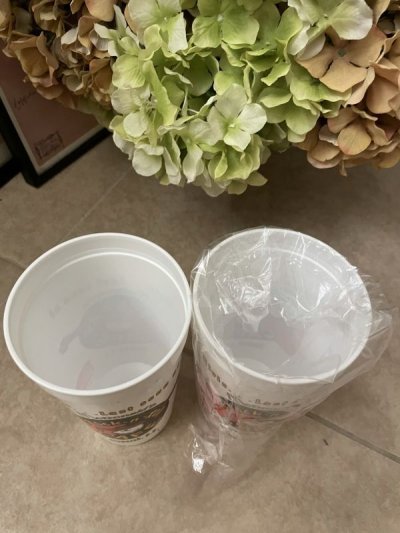 画像3: McDonald’s Rock n roll cafe Plastic Cup Set of 2 (L) 1991 / マクドナルドのプラスチック製、ロックンロールカフェ、コップ、2個セット