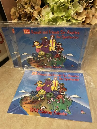 画像3: McDonald’s Ronald Coloring Calendar 1994   / マクドナルドの1994年　色塗りカレンダー