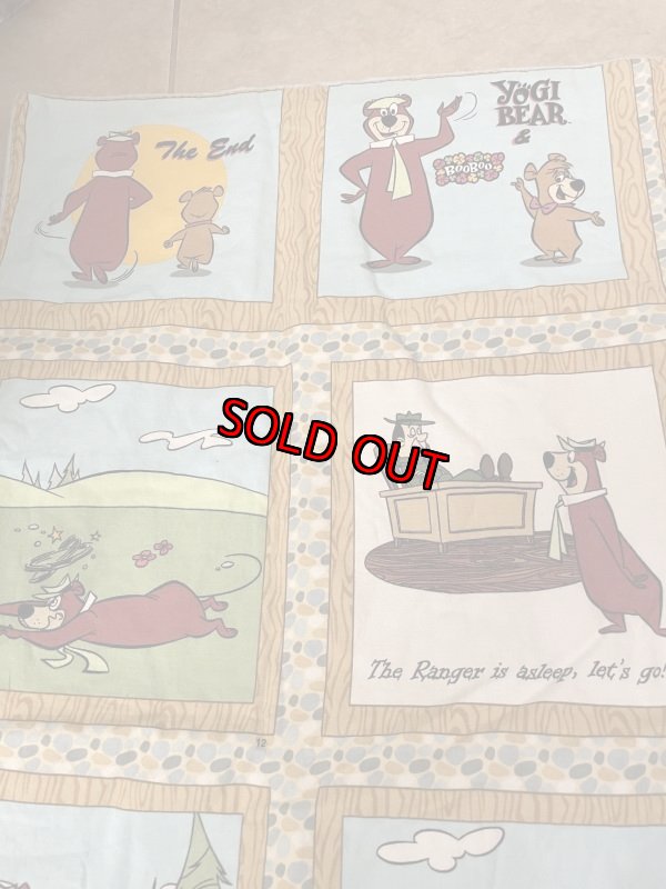 画像2: Hanna Barbera Yogi Bear Baby Blanket  / ハンナバーベラ、ヨギベア　ベイビーブランケット　ヨギパーク (2)