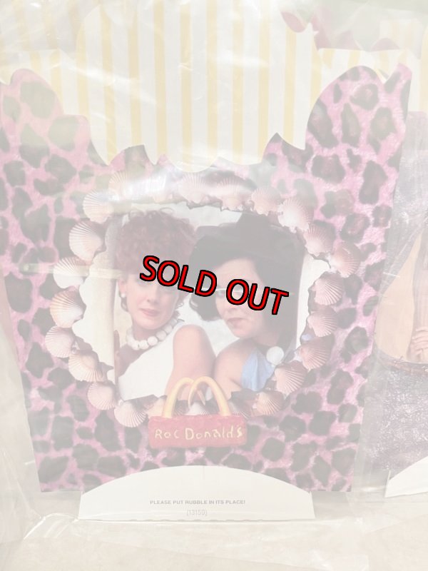 画像2:  McDonald’s Flintstones pupate fry box set of 4 with T - Shirt 1993 / マクドナルドのフリントストーン、ポテトフライ箱4枚セットと子供用Tシャツセット (2)