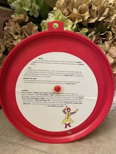画像2: McDonald’s  Ronald Say Plastic Round Game / マクドナルド、ロナルドの円盤型ゲーム