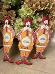 画像1: McDonald’s Ronald paper Door Hanger Set if 3  1992 / マクドナルドのロナルド　紙製　ドアハンガー3枚セット (1)