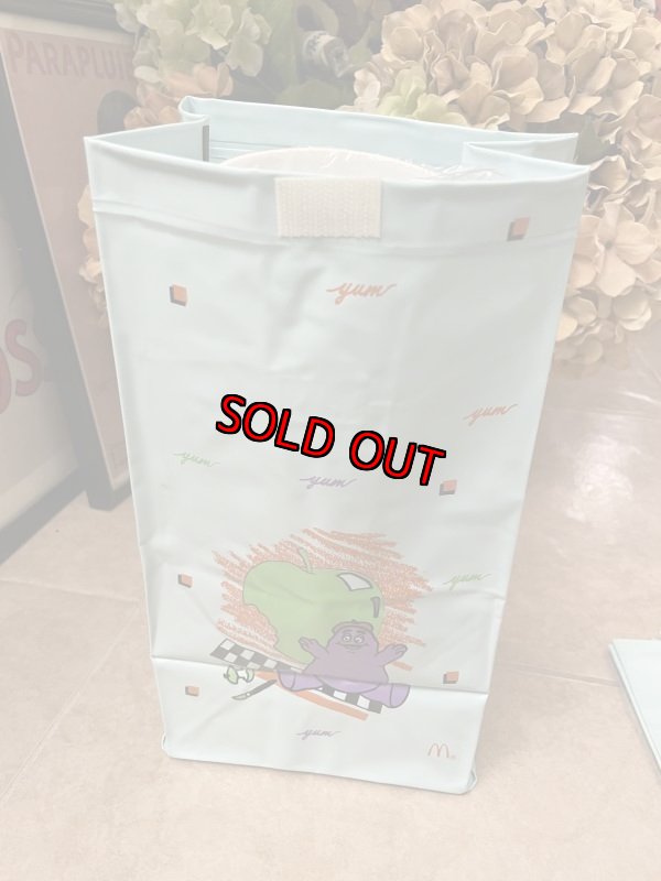 画像3: McDonald’s Grimace Vinyl Lunch Bag 1988 / マクドナルドのグリマス　ビニール製ランチバッグ (3)